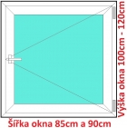 Plastov okna O SOFT ka 85 a 90cm x vka 100-120cm 